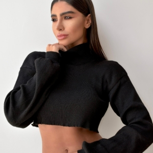 CROPPED MUNDI PRETO