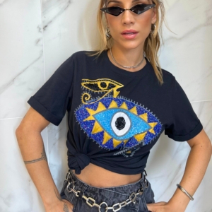 CAMISETA OLHO HÓRUS PRETA