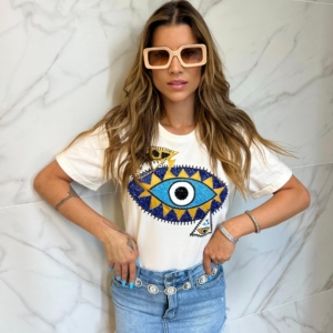 CAMISETA OLHO HÓRUS BRANCA