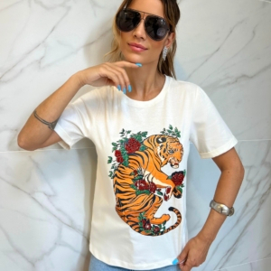 CAMISETA NEW TIGER BRANCA