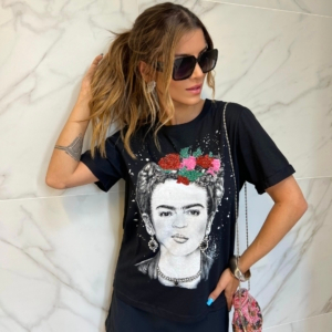 CAMISETA FRIDA PRETA