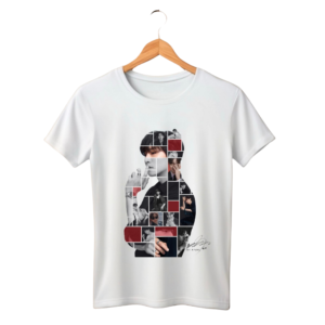 CAMISETA LEE JUNHO VERMELHA BLOCOS ESCRITA PRETA - OPÇÃO 1 - UNISSEX - 2 DIAS ÚTEIS PARA ENVIO