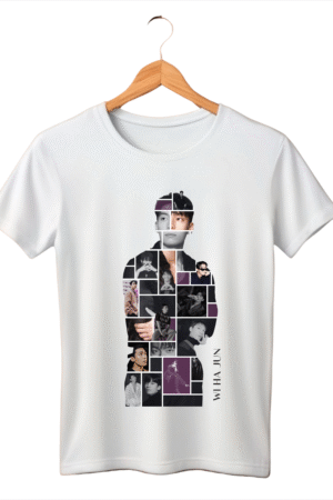 CAMISETA WI HA JUN BORDA BRANCA - OPÇÃO 1 - T-SHIRT FEMININA - 4 DIAS ÚTEIS PARA ENVIO