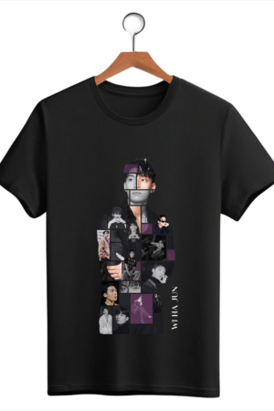 CAMISETA WI HA JUN BORDA CUBO INTERNA PRETA - OPÇÃO 6 - T-SHIRT FEMININA - 4 DIAS ÚTEIS PARA ENVIO