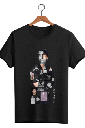 CAMISETA WI HA JUN BORDA INTERNA CUBO PRETA - OPÇÃO 8 - T-SHIRT FEMININA - 4 DIAS ÚTEIS PARA ENVIO