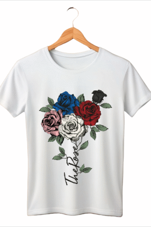 CAMISETA INFANTIL THE ROSE 5 ROSAS - OPÇÃO 5 - 3 DIAS ÚTEIS PARA ENVIO