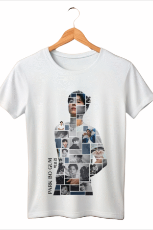 CAMISETA INFANTIL AZUL PARK BO GUM BORDA BRANCA - OPÇÃO 1 - 3 DIAS ÚTEIS PARA ENVIO