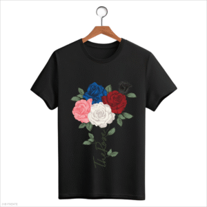 CAMISETA THE ROSE 5 ROSAS - OPÇÃO 4 - T-SHIRT FEMININA - 3 DIAS ÚTEIS PARA ENVIO