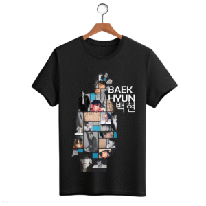 CAMISETA BAEKHYUN BORDA TRANSPARENTE - OPÇÃO 4 - UNISSEX - 2 DIAS ÚTEIS PARA ENVIO