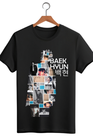 CAMISETA BAEKHYUN BORDA BRANCA - OPÇÃO 6 - T-SHIRT - 3 DIAS ÚTEIS PARA ENVIO