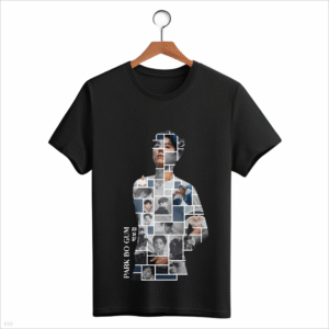 CAMISETA INFANTIL AZUL PARK BO GUM BORDA BRANCA - OPÇÃO 4 - 2 DIAS ÚTEIS PARA ENVIO