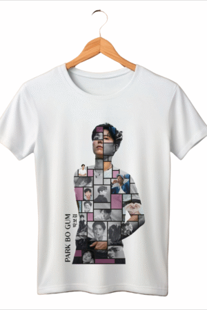 CAMISETA INFANTIL ROSA PARK BO GUM BORDA PRETA - OPÇÃO 6 - 3 DIAS ÚTEIS PARA ENVIO