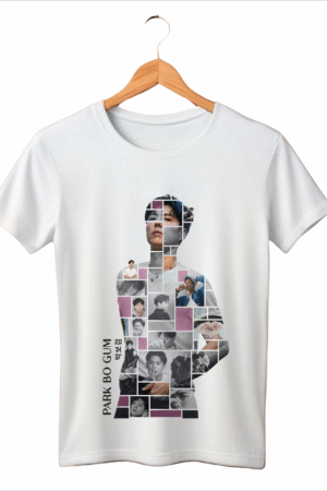 CAMISETA INFANTIL ROSA PARK BO GUM BORDA BRANCA - OPÇÃO 5 - 3 DIAS ÚTEIS PARA ENVIO