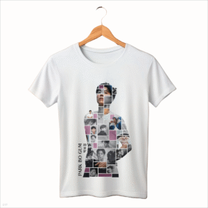 CAMISETA INFANTIL ROSA PARK BO GUM BORDA BRANCA - OPÇÃO 5 - 3 DIAS ÚTEIS PARA ENVIO