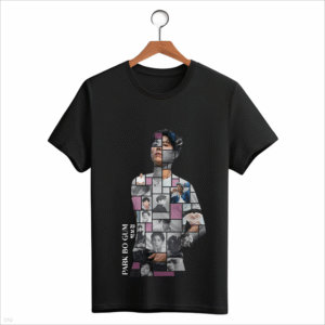 CAMISETA INFANTIL ROSA PARK BO GUM BORDA PRETA - OPÇÃO 7 - 3 DIAS ÚTEIS PARA ENVIO