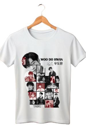 CAMISETA VERMELHA WOO DO HWAN - OPÇÃO 11 - UNISSEX - 3 DIAS ÚTEIS PARA ENVIO