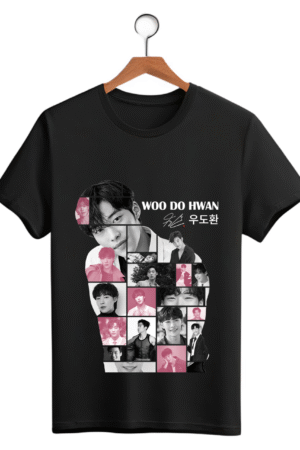CAMISETA ROSA WOO DO HWAN - OPÇÃO 18 - UNISSEX - 3 DIAS ÚTEIS PARA ENVIO