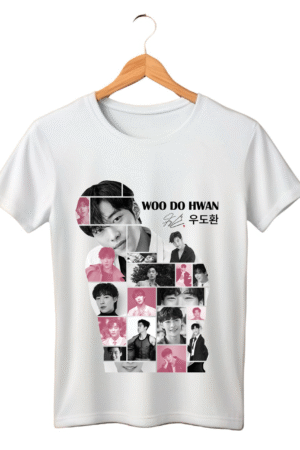 CAMISETA ROSA WOO DO HWAN - OPÇÃO 16 - UNISSEX - 3 DIAS ÚTEIS PARA ENVIO
