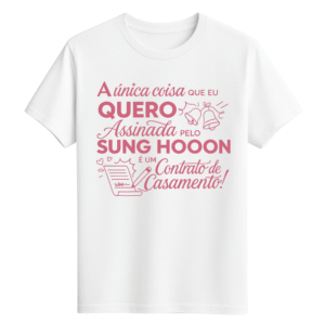 CAMISETA SUNG HOON - OPÇÃO 48 - UNISSEX - 2 DIAS ÚTEIS PARA ENVIO