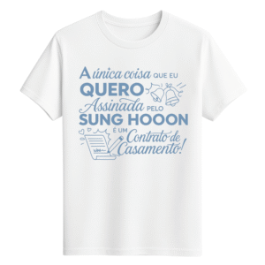 CAMISETA SUNG HOON - OPÇÃO 50 - UNISSEX - 2 DIAS ÚTEIS PARA ENVIO