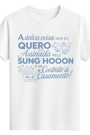 CAMISETA SUNG HOON - OPÇÃO 50 - UNISSEX - 2 DIAS ÚTEIS PARA ENVIO