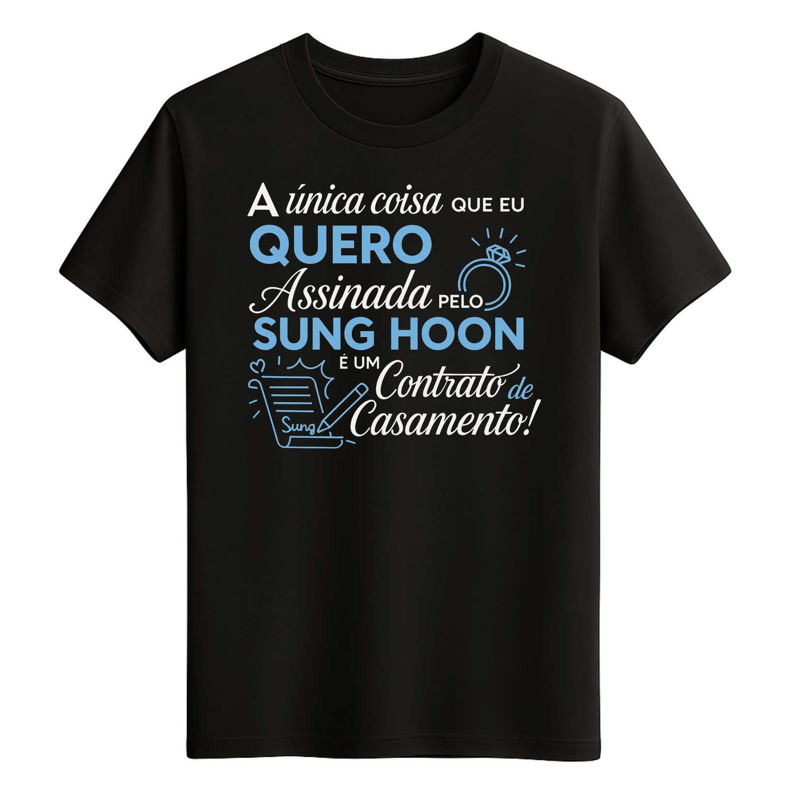 CAMISETA SUNG HOON - OPÇÃO 51 - UNISSEX - 2 DIAS ÚTEIS PARA ENVIO