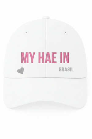 BONÉ BORDADO JUNG HAE IN - OPÇÃO 58 - 5 DIAS ÚTEIS PARA ENVIO