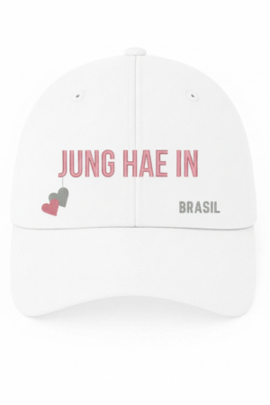 BONÉ BORDADO JUNG HAE IN - OPÇÃO 10 - 5 DIAS ÚTEIS PARA ENVIO