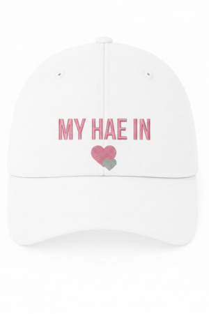 BONÉ BORDADO JUNG HAE IN - OPÇÃO 52 - 5 DIAS ÚTEIS PARA ENVIO