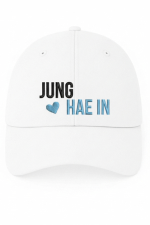 BONÉ BORDADO JUNG HAE IN - OPÇÃO 21 - 5 DIAS ÚTEIS PARA ENVIO