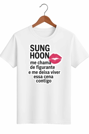 CAMISETA SUNG HOON - OPÇÃO 8 -T-SHIRT FEMININA - 2 DIAS ÚTEIS PARA ENVIO