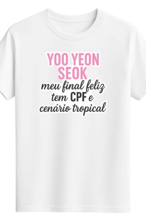 CAMISETA YOO YEON SEOK - OPÇÃO 47 -T-SHIRT FEMININA - 2 DIAS ÚTEIS PARA ENVIO