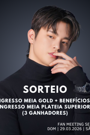 SORTEIO INGRESSO MEIA PACOTE GOLD + BENEFÍCIOS + MEIA PLATEIA SUPERIOR (3 GANHADORES) - SEO IN GUK