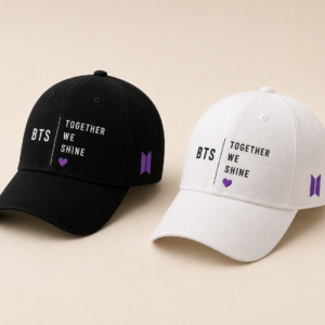 BONÉ BORDADO BTS - OPÇÃO 86 - PRODUÇÃO PREMIUM SOB ENCOMENDA E LIMITADA