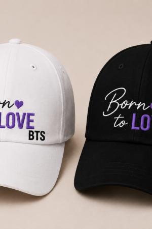 BONÉ BORDADO BTS - OPÇÃO 74 - 5 DIAS ÚTEIS PARA ENVIO
