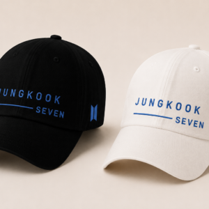 BONÉ BORDADO JUNGKOOK - OPÇÃO 17 - PRODUÇÃO PREMIUM SOB ENCOMENDA E LIMITADA