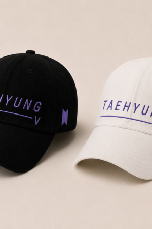 BONÉ BORDADO TAEHYUNG - OPÇÃO 28 - PRODUÇÃO PREMIUM SOB ENCOMENDA E LIMITADA