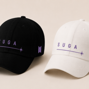 BONÉ BORDADO SUGA - OPÇÃO 11 - PRODUÇÃO PREMIUM SOB ENCOMENDA E LIMITADA