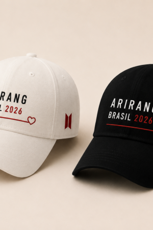 BONÉ BORDADO BTS - OPÇÃO 136 - PRODUÇÃO PREMIUM SOB ENCOMENDA E LIMITADA