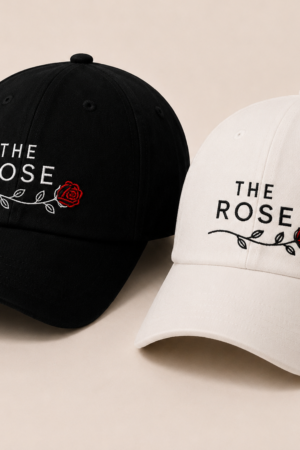 BONÉ BORDADO THE ROSE - OPÇÃO 34 - PRODUÇÃO PREMIUM SOB ENCOMENDA E LIMITADA