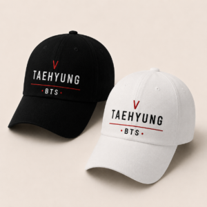 BONÉ BORDADO TAEHYUNG - OPÇÃO 41 - PRODUÇÃO PREMIUM SOB ENCOMENDA E LIMITADA