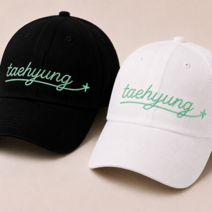 BONÉ BORDADO TAEHYUNG - OPÇÃO 9 - PRODUÇÃO PREMIUM SOB ENCOMENDA E LIMITADA