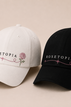 BONÉ BORDADO THE ROSE - OPÇÃO 74 - PRODUÇÃO PREMIUM SOB ENCOMENDA E LIMITADA
