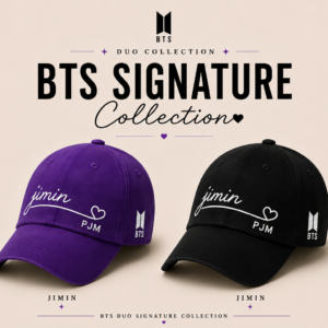 BONÉ BORDADO PARK JIMIN - OPÇÃO 33 - PRODUÇÃO PREMIUM SOB ENCOMENDA E LIMITADA