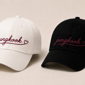 BONÉ BORDADO JUNGKOOK - OPÇÃO 9 - PRODUÇÃO PREMIUM SOB ENCOMENDA E LIMITADA