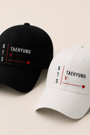 BONÉ BORDADO TAEHYUNG - OPÇÃO 44 - PRODUÇÃO PREMIUM SOB ENCOMENDA E LIMITADA