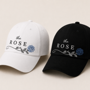 BONÉ BORDADO THE ROSE - OPÇÃO 23 - PRODUÇÃO PREMIUM SOB ENCOMENDA E LIMITADA