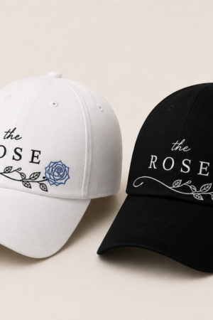 BONÉ BORDADO THE ROSE - OPÇÃO 85 - PRODUÇÃO PREMIUM SOB ENCOMENDA E LIMITADA