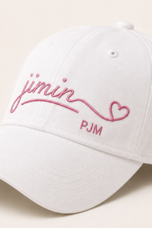BONÉ BORDADO PARK JIMIN - OPÇÃO 29 - PRODUÇÃO PREMIUM SOB ENCOMENDA E LIMITADA