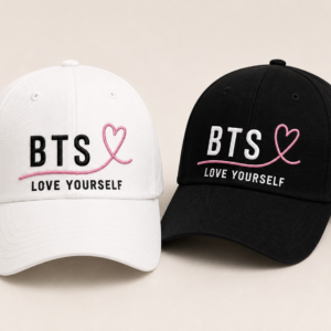 BONÉ BORDADO BTS - OPÇÃO 69 - PRODUÇÃO PREMIUM SOB ENCOMENDA E LIMITADA